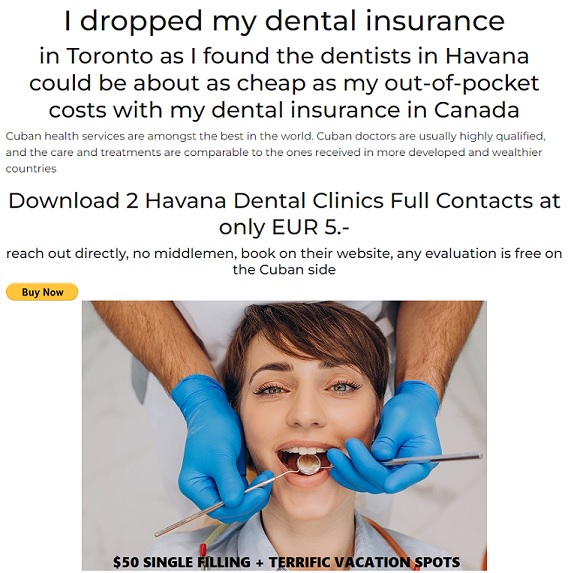 very competitive costs of dental surgery in Cuba
